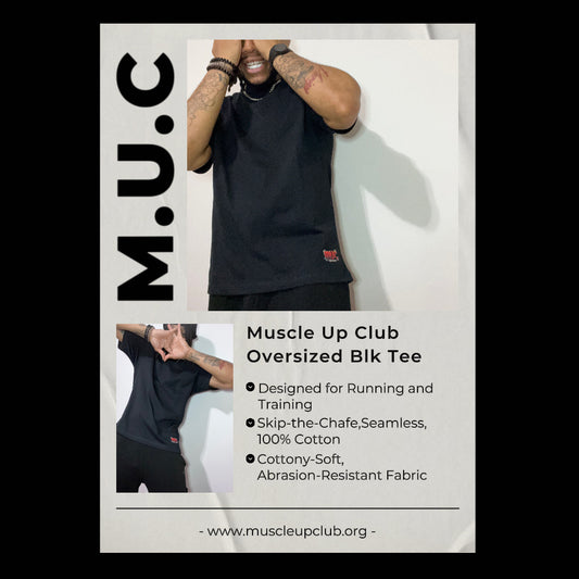 M.U.C Over Sized Blk Tee